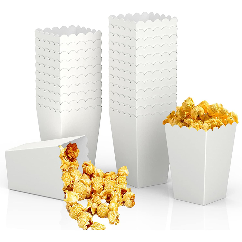 Food Snacks Party - 12pcs Paper Candy Cartons Popcorn Box