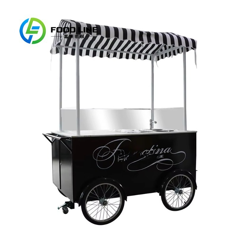 Food Snacks Catering - Customized Multifunctional Mobile Food Cart Outdoor
