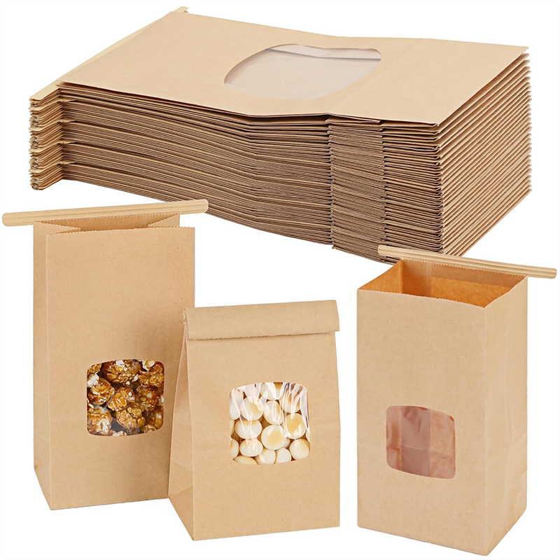 10Pcs Bakery Bags, Window Seal - Food Snacks Party review and price