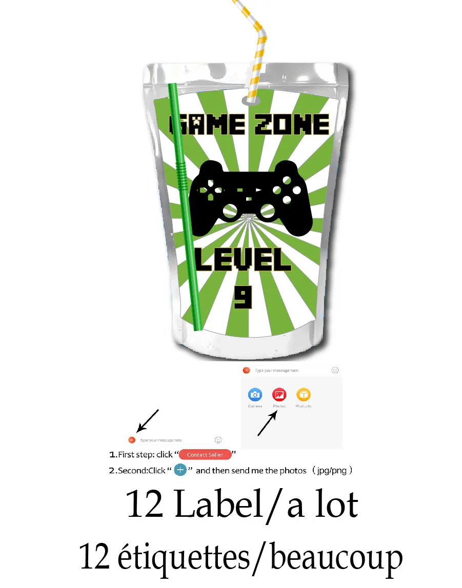 Custom Name Stickers for Juice - Food Snacks Chips review and price