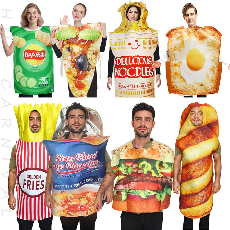 Funny Fancy Food Sponge Suit H - Food Snacks Party review and price