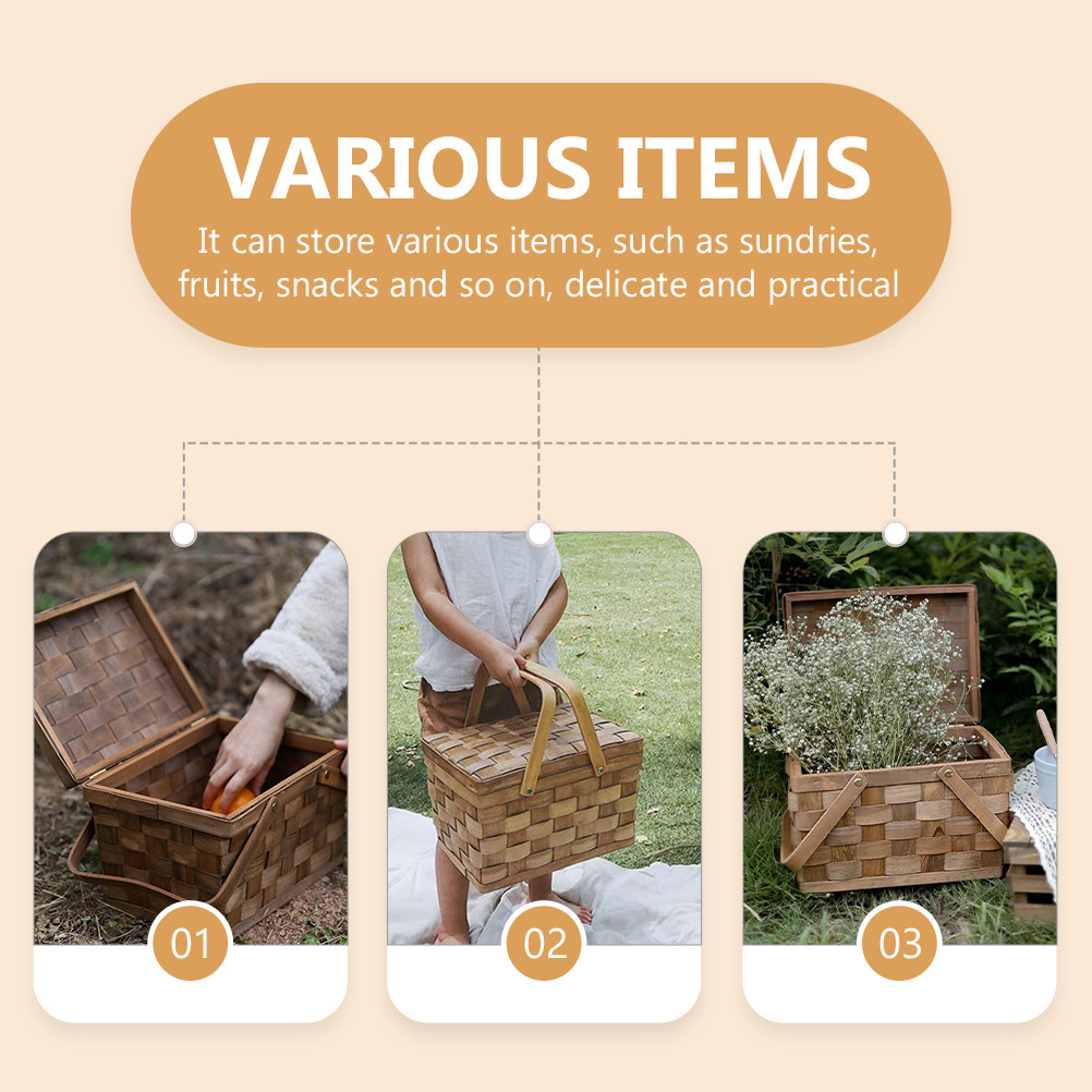 Chic Rustic Woven Wood Chip Ba - Snacks Food Gift Baskets review and price
