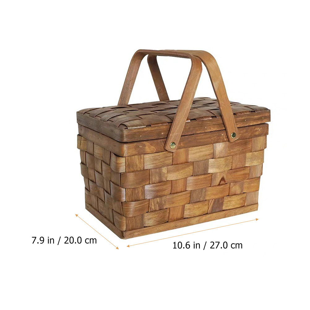 Chic Rustic Woven Wood Chip Ba - Snacks Food Gift Baskets review and price