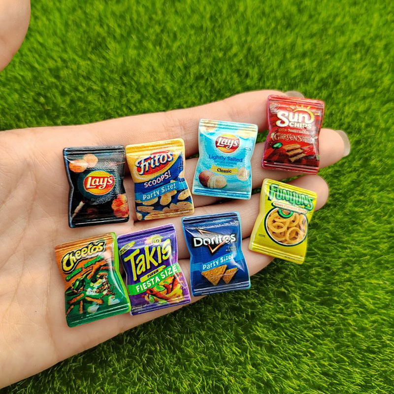 【F】10Pcs Random Simulation Pot - Food Snacks Chips review and price