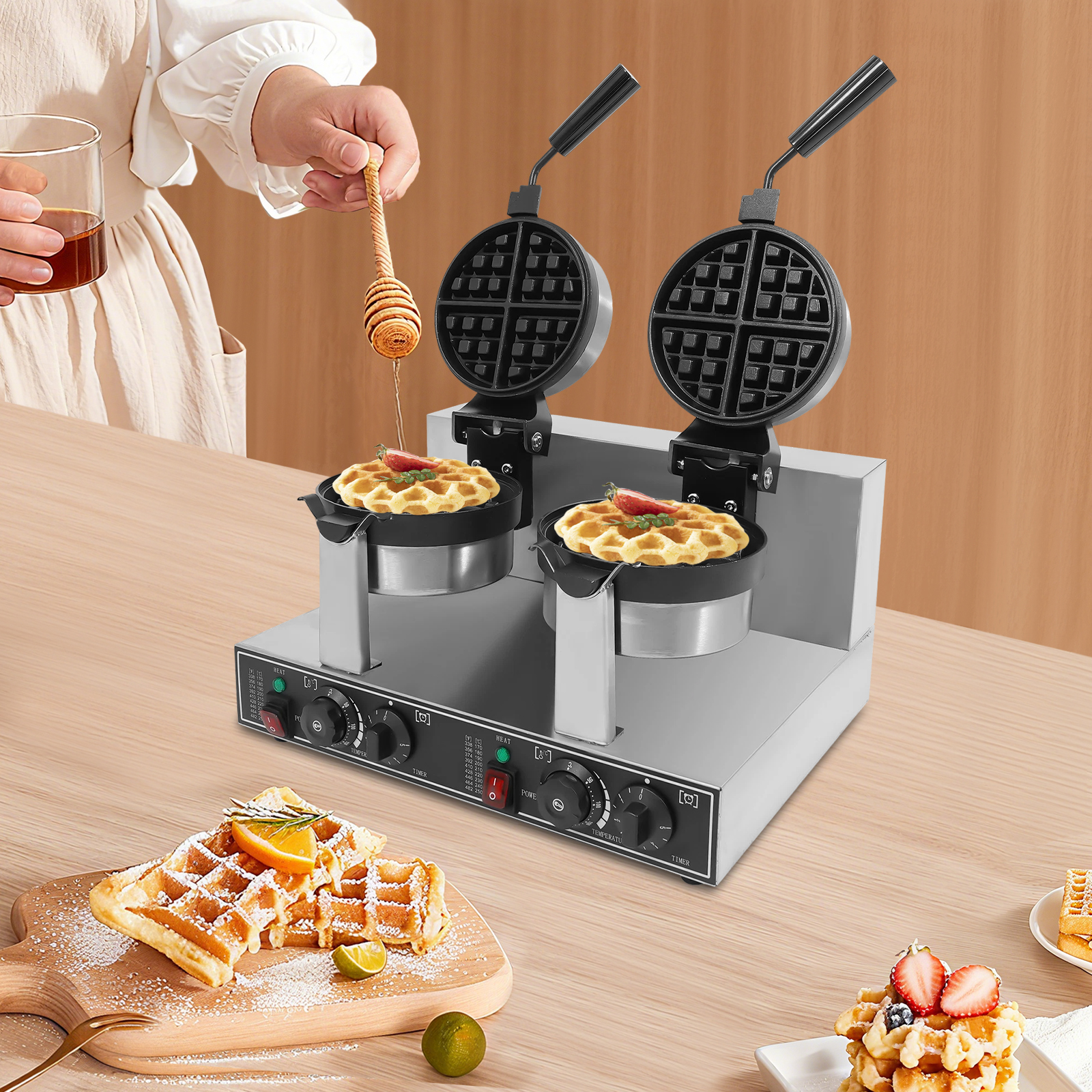 201 Stainless Steel Waffle Iro - Food Snacks To Make At Home review and price