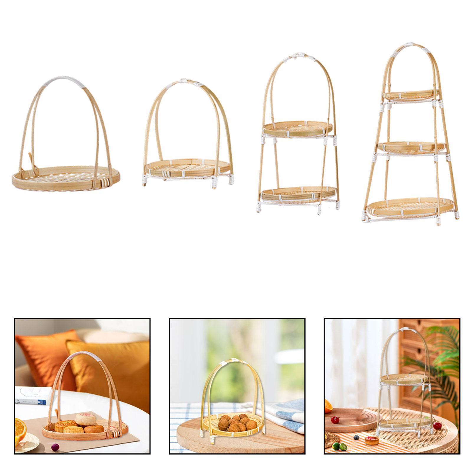 Woven Bamboo Snack Stand Food  - Snacks Food Gift Baskets review and price