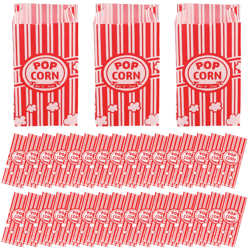 50Pcs Popcorn Packaging Bags S - Food Snacks Party review and price