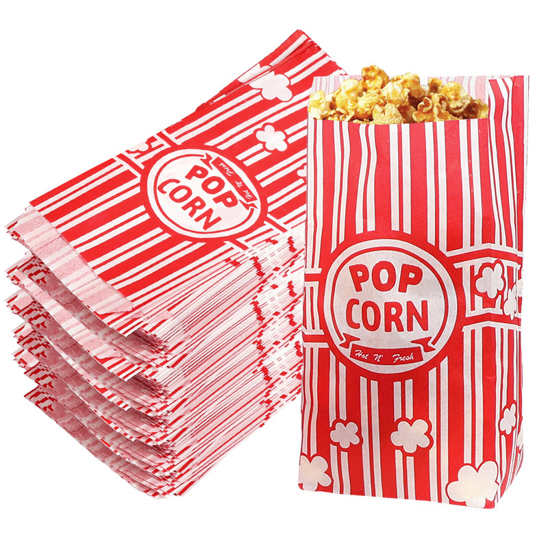 50Pcs Popcorn Packaging Bags S - Food Snacks Party review and price