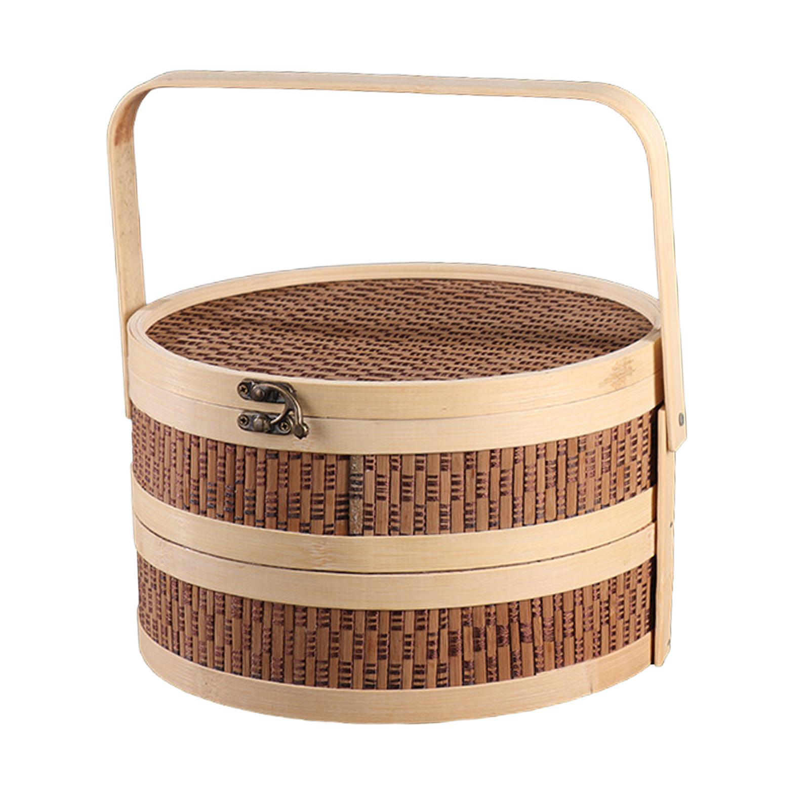 Bamboo Basket Serving Portable - Snacks Food Gift Baskets review and price