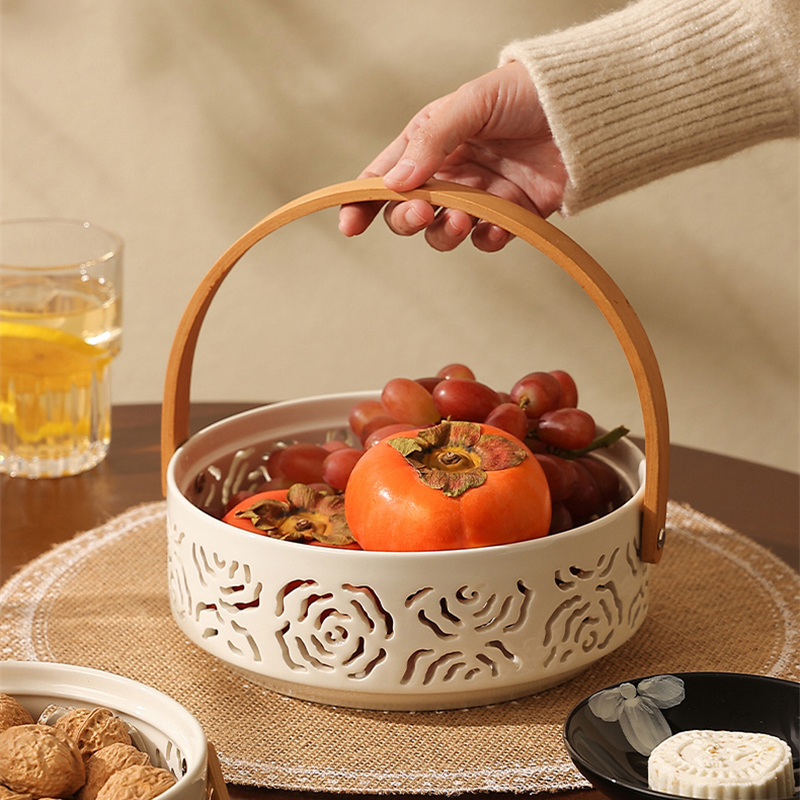 Ceramic Hollow Basket Fruit Pl - Snacks Food Gift Baskets review and price