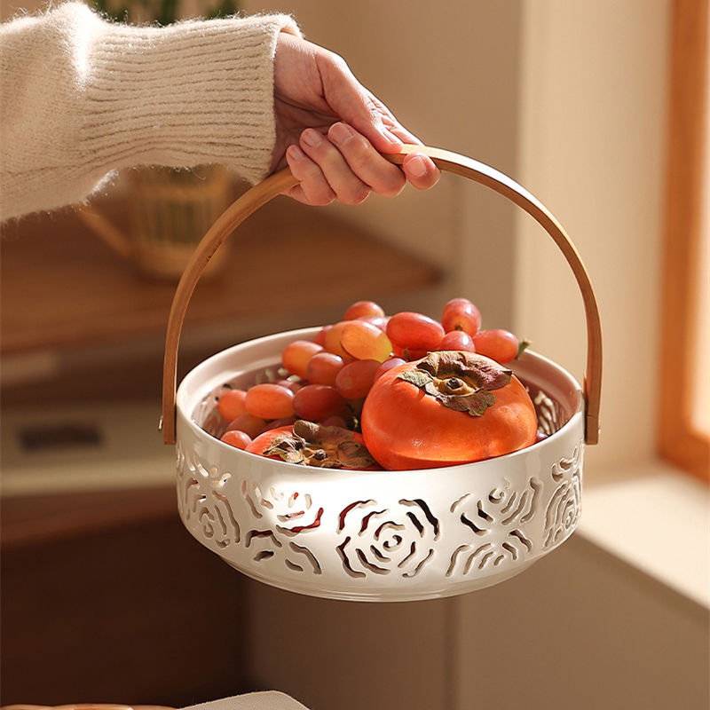 Ceramic Hollow Basket Fruit Pl - Snacks Food Gift Baskets review and price